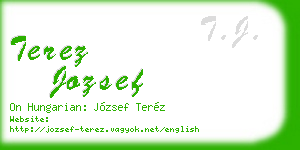 terez jozsef business card